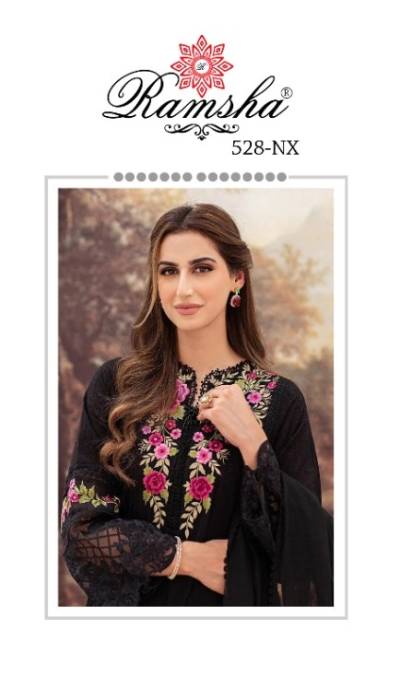 RAMSHA R-528 NX R-528A TO R-528D PAKISTANI SUIT WHOLESALER IN SURAT